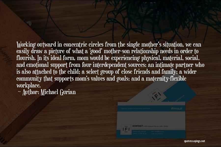 Michael Gurian Quotes: Working Outward In Concentric Circles From The Single Mother's Situation, We Can Easily Draw A Picture Of What A 'good'