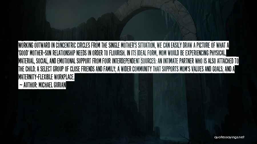 Michael Gurian Quotes: Working Outward In Concentric Circles From The Single Mother's Situation, We Can Easily Draw A Picture Of What A 'good'