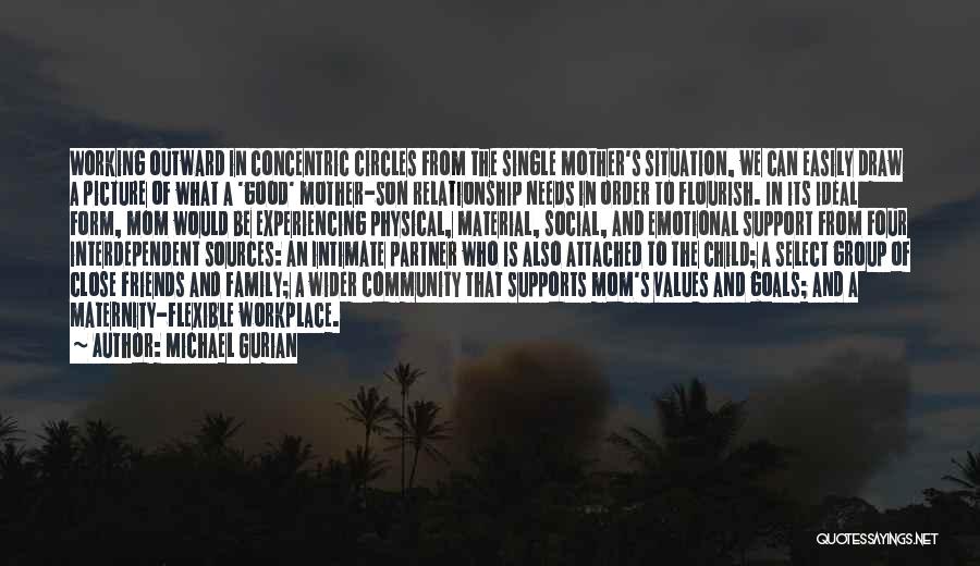 Michael Gurian Quotes: Working Outward In Concentric Circles From The Single Mother's Situation, We Can Easily Draw A Picture Of What A 'good'