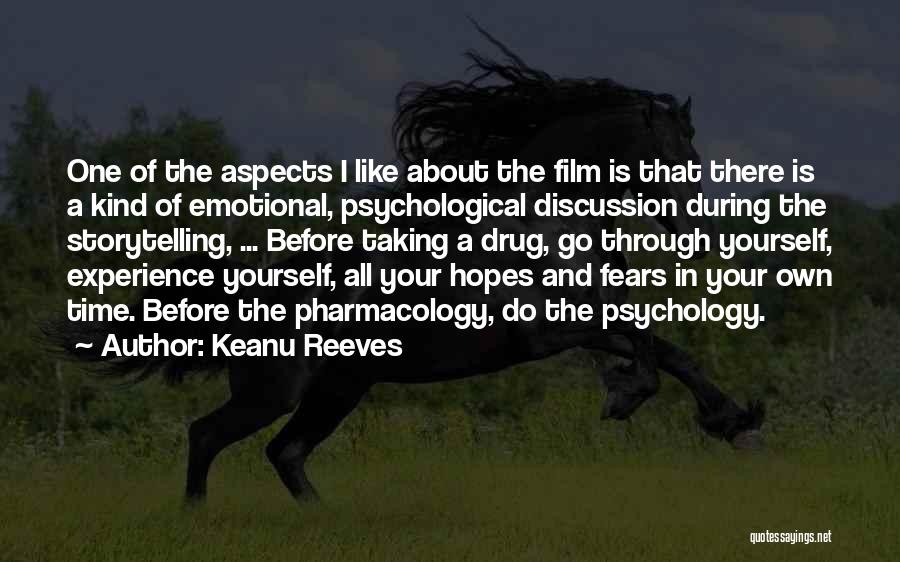 Keanu Reeves Quotes: One Of The Aspects I Like About The Film Is That There Is A Kind Of Emotional, Psychological Discussion During