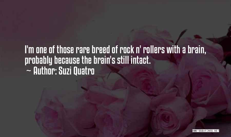 Suzi Quatro Quotes: I'm One Of Those Rare Breed Of Rock N' Rollers With A Brain, Probably Because The Brain's Still Intact.