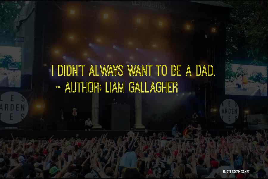 Liam Gallagher Quotes: I Didn't Always Want To Be A Dad.