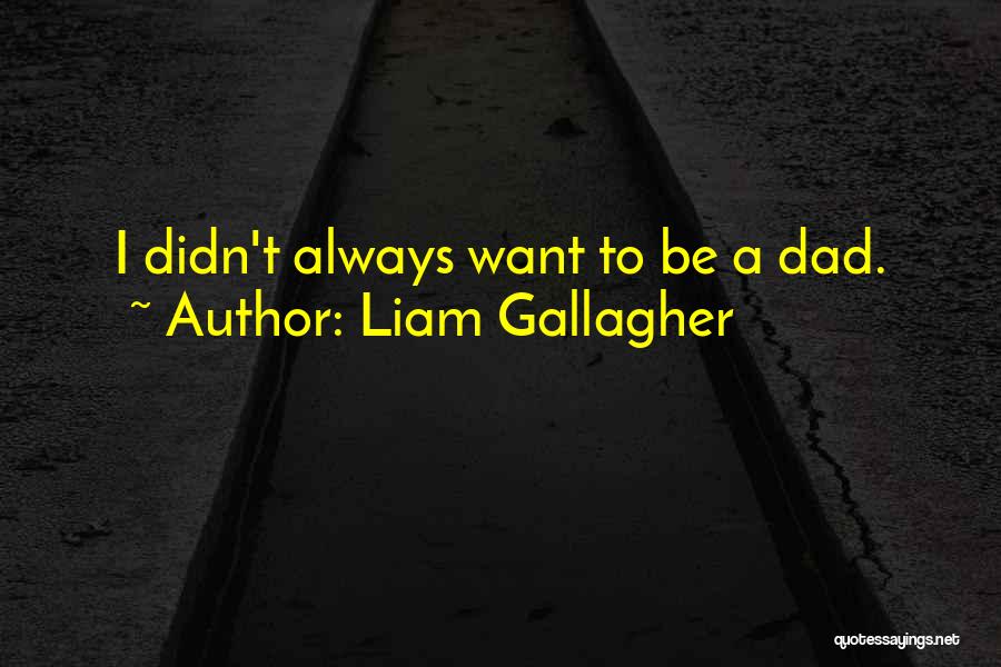 Liam Gallagher Quotes: I Didn't Always Want To Be A Dad.