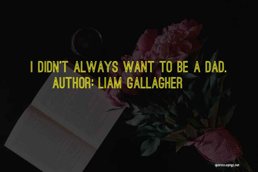 Liam Gallagher Quotes: I Didn't Always Want To Be A Dad.