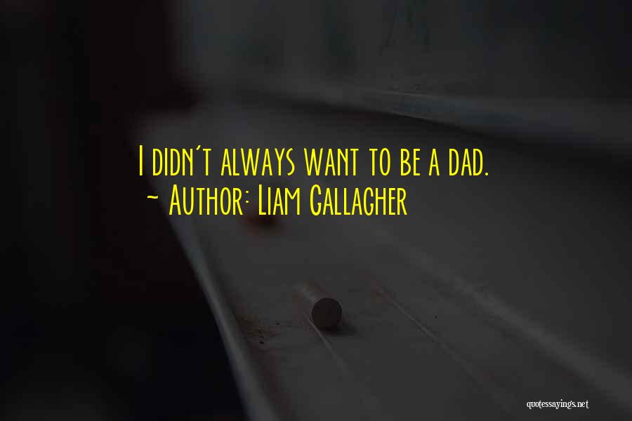 Liam Gallagher Quotes: I Didn't Always Want To Be A Dad.