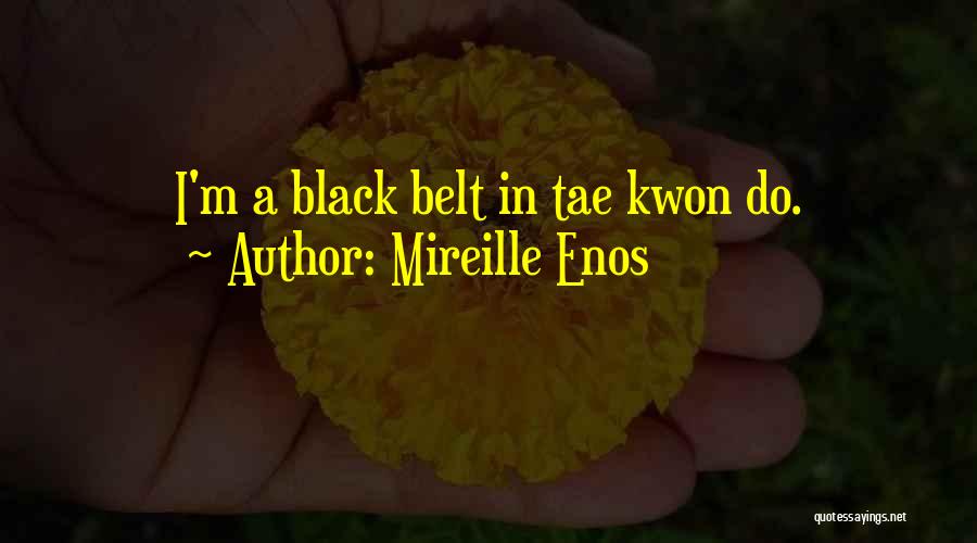 Mireille Enos Quotes: I'm A Black Belt In Tae Kwon Do.