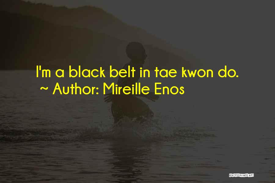 Mireille Enos Quotes: I'm A Black Belt In Tae Kwon Do.