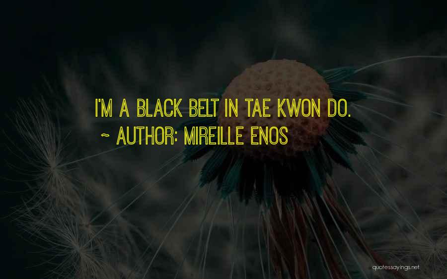 Mireille Enos Quotes: I'm A Black Belt In Tae Kwon Do.