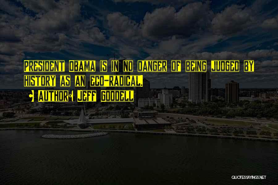Jeff Goodell Quotes: President Obama Is In No Danger Of Being Judged By History As An Eco-radical.
