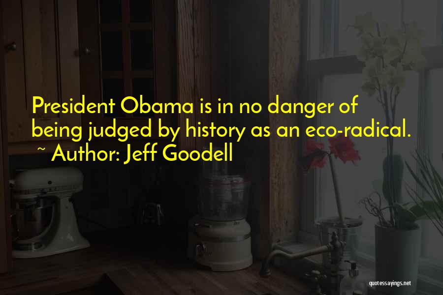 Jeff Goodell Quotes: President Obama Is In No Danger Of Being Judged By History As An Eco-radical.