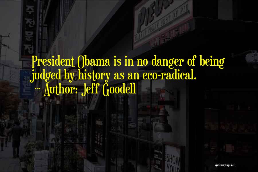 Jeff Goodell Quotes: President Obama Is In No Danger Of Being Judged By History As An Eco-radical.