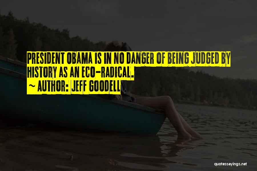 Jeff Goodell Quotes: President Obama Is In No Danger Of Being Judged By History As An Eco-radical.