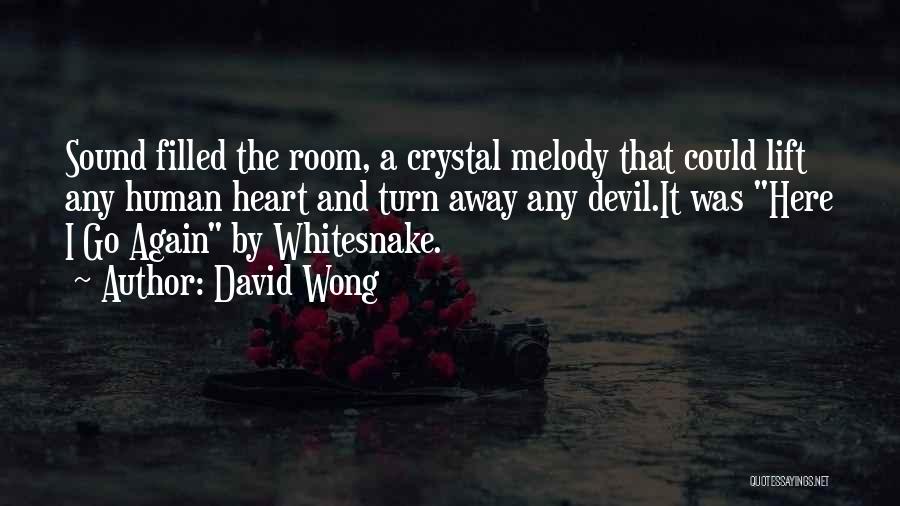 David Wong Quotes: Sound Filled The Room, A Crystal Melody That Could Lift Any Human Heart And Turn Away Any Devil.it Was Here