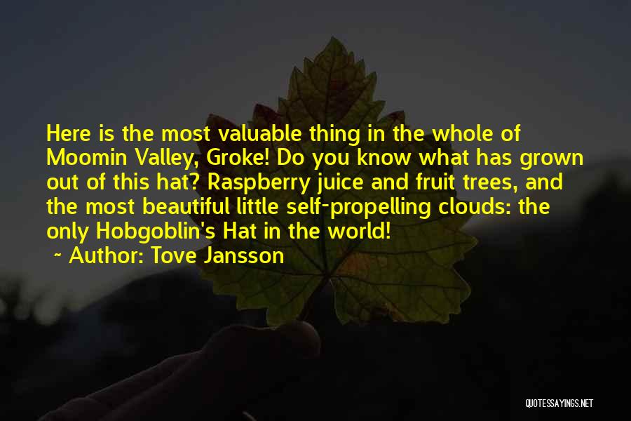 Tove Jansson Quotes: Here Is The Most Valuable Thing In The Whole Of Moomin Valley, Groke! Do You Know What Has Grown Out