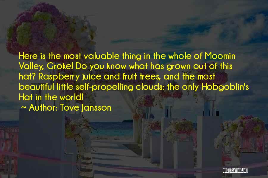 Tove Jansson Quotes: Here Is The Most Valuable Thing In The Whole Of Moomin Valley, Groke! Do You Know What Has Grown Out