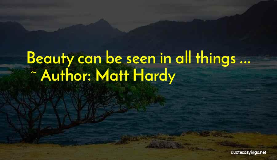 Matt Hardy Quotes: Beauty Can Be Seen In All Things ...