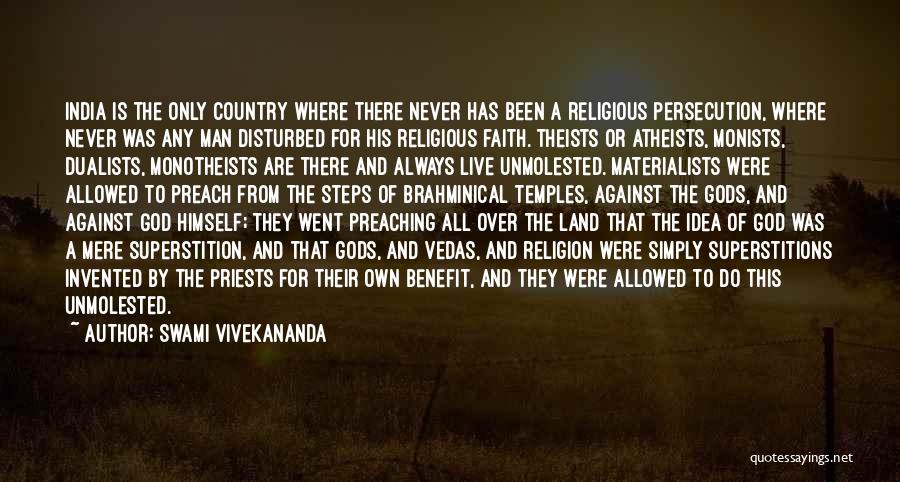 Swami Vivekananda Quotes: India Is The Only Country Where There Never Has Been A Religious Persecution, Where Never Was Any Man Disturbed For