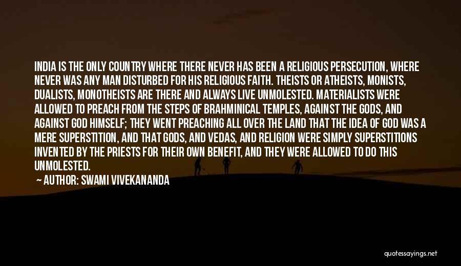 Swami Vivekananda Quotes: India Is The Only Country Where There Never Has Been A Religious Persecution, Where Never Was Any Man Disturbed For