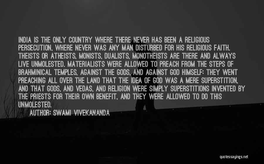 Swami Vivekananda Quotes: India Is The Only Country Where There Never Has Been A Religious Persecution, Where Never Was Any Man Disturbed For