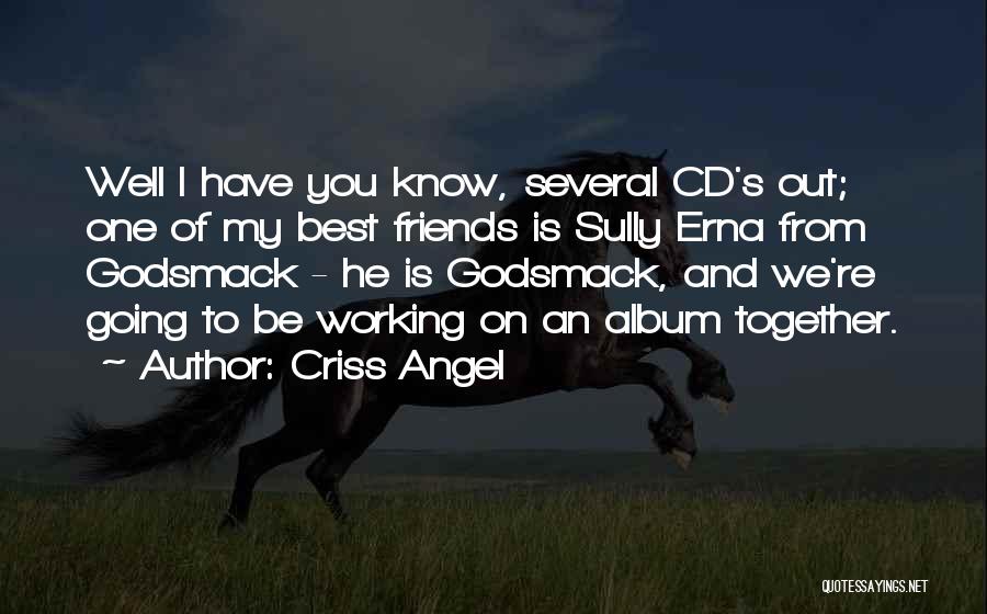 Criss Angel Quotes: Well I Have You Know, Several Cd's Out; One Of My Best Friends Is Sully Erna From Godsmack - He