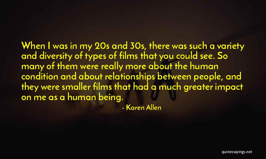 20s Vs 30s Quotes By Karen Allen 20s Vs 30s Quotes By Karen Allen