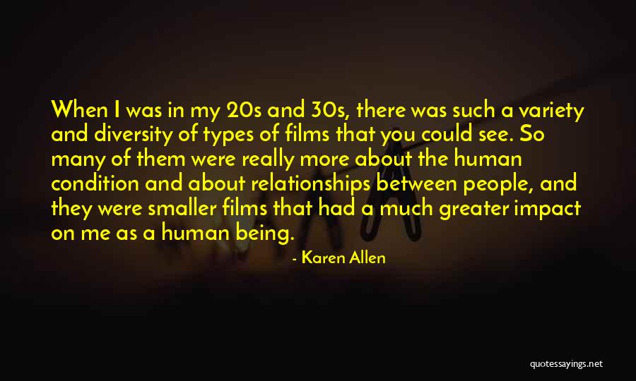 20s Vs 30s Quotes By Karen Allen