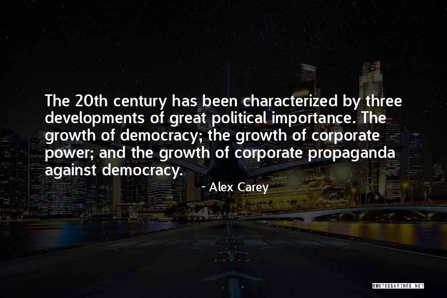 20th Century Quotes By Alex Carey