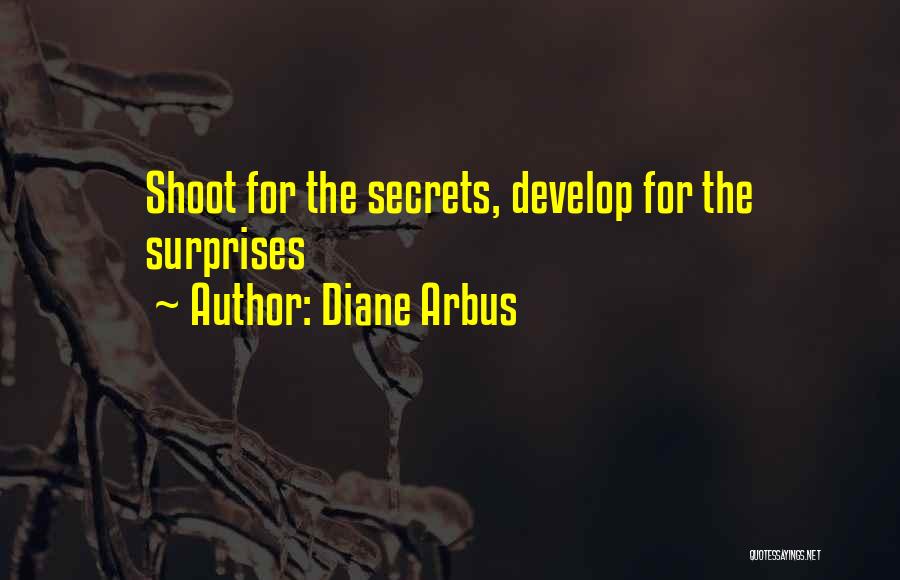 Diane Arbus Quotes: Shoot For The Secrets, Develop For The Surprises