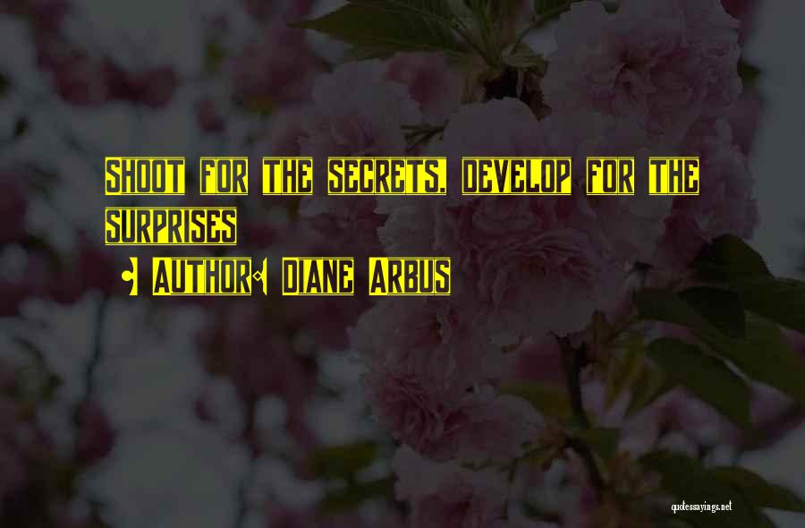 Diane Arbus Quotes: Shoot For The Secrets, Develop For The Surprises