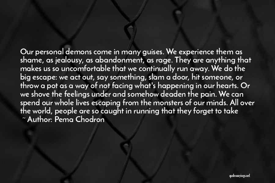 Pema Chodron Quotes: Our Personal Demons Come In Many Guises. We Experience Them As Shame, As Jealousy, As Abandonment, As Rage. They Are