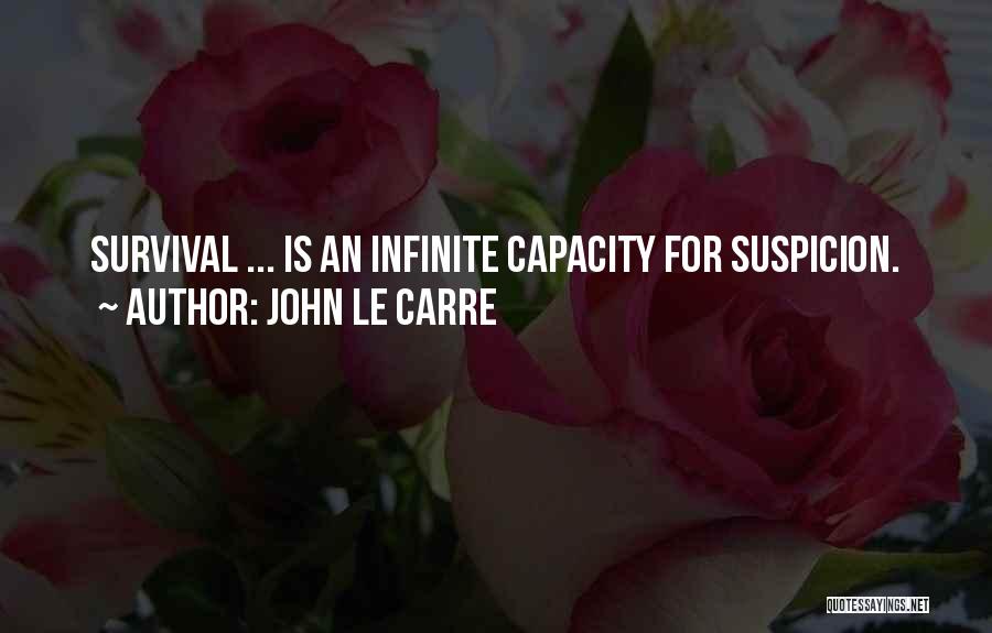 John Le Carre Quotes: Survival ... Is An Infinite Capacity For Suspicion.