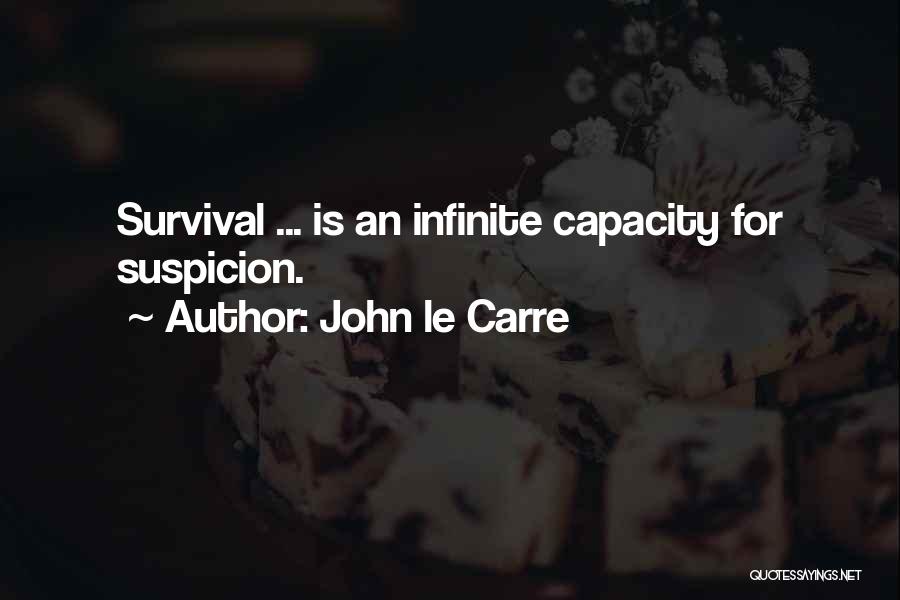 John Le Carre Quotes: Survival ... Is An Infinite Capacity For Suspicion.