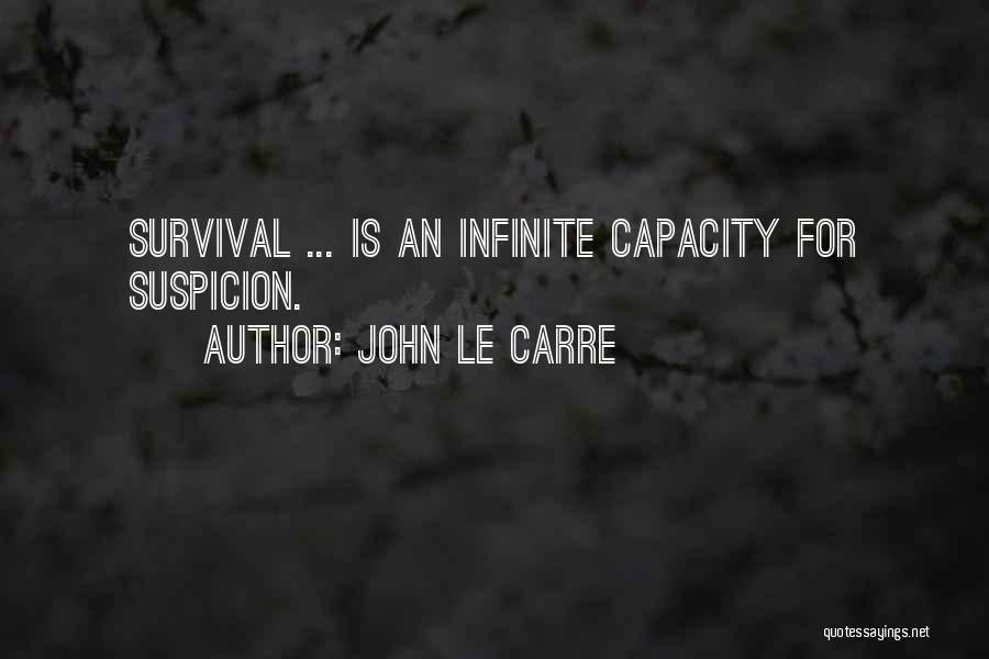 John Le Carre Quotes: Survival ... Is An Infinite Capacity For Suspicion.