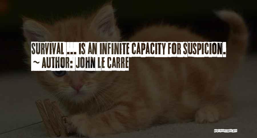 John Le Carre Quotes: Survival ... Is An Infinite Capacity For Suspicion.