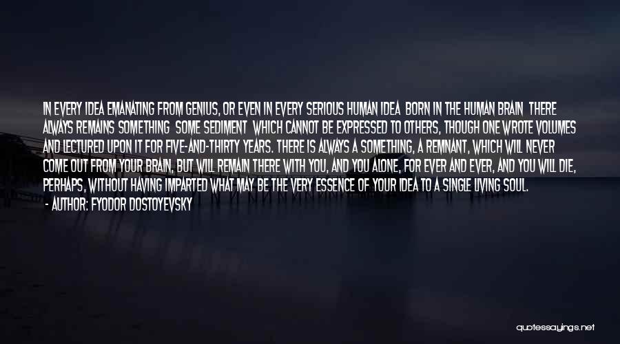 Fyodor Dostoyevsky Quotes: In Every Idea Emanating From Genius, Or Even In Every Serious Human Idea Born In The Human Brain There Always
