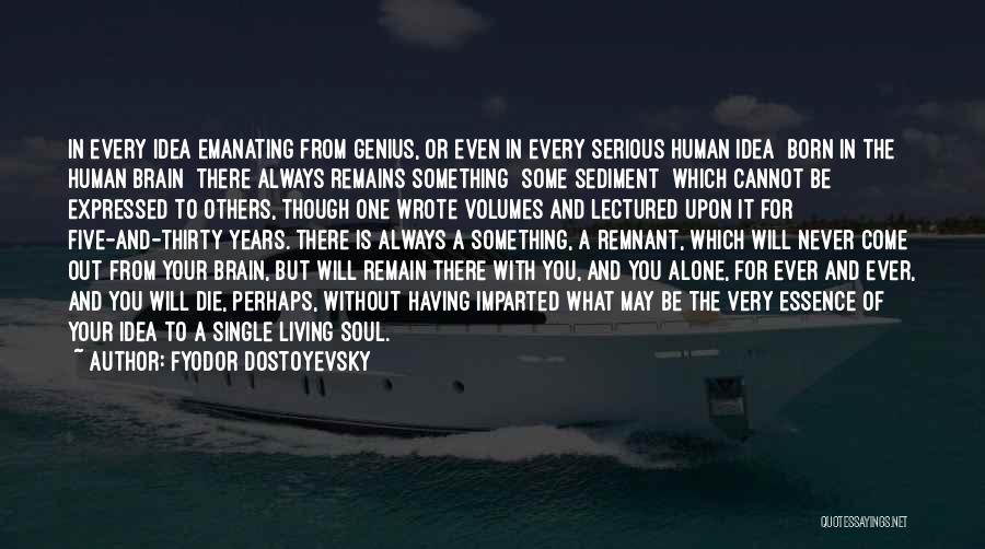 Fyodor Dostoyevsky Quotes: In Every Idea Emanating From Genius, Or Even In Every Serious Human Idea Born In The Human Brain There Always