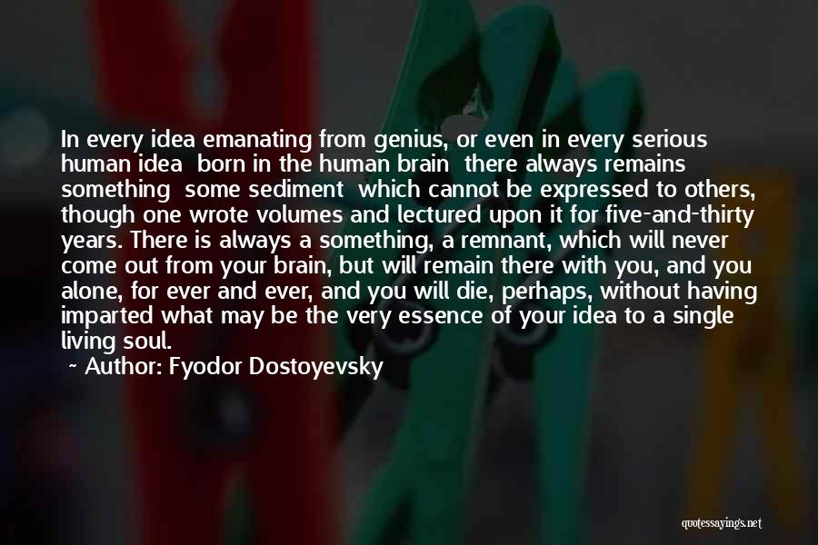 Fyodor Dostoyevsky Quotes: In Every Idea Emanating From Genius, Or Even In Every Serious Human Idea Born In The Human Brain There Always