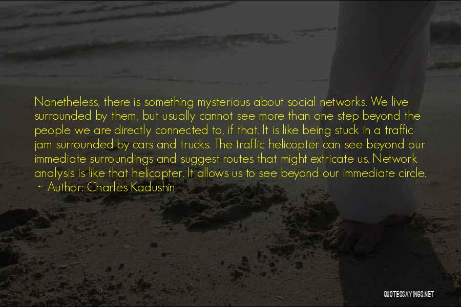 Charles Kadushin Quotes: Nonetheless, There Is Something Mysterious About Social Networks. We Live Surrounded By Them, But Usually Cannot See More Than One