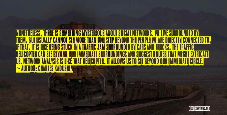 Charles Kadushin Quotes: Nonetheless, There Is Something Mysterious About Social Networks. We Live Surrounded By Them, But Usually Cannot See More Than One