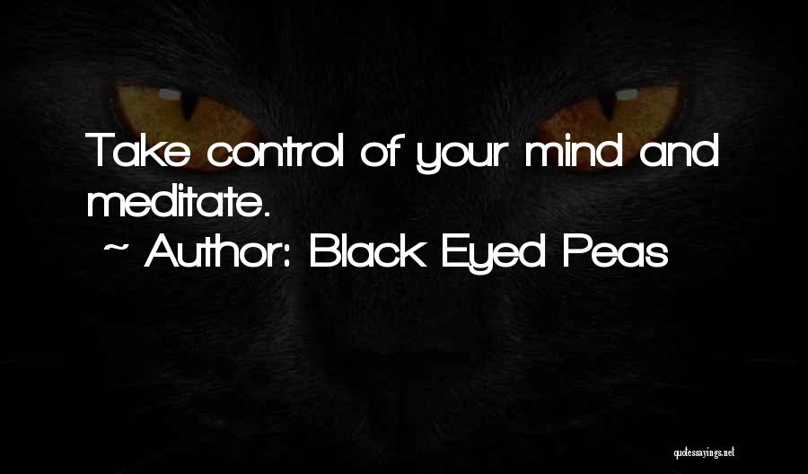 Black Eyed Peas Quotes: Take Control Of Your Mind And Meditate.