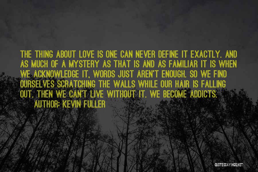 Kevin Fuller Quotes: The Thing About Love Is One Can Never Define It Exactly. And As Much Of A Mystery As That Is