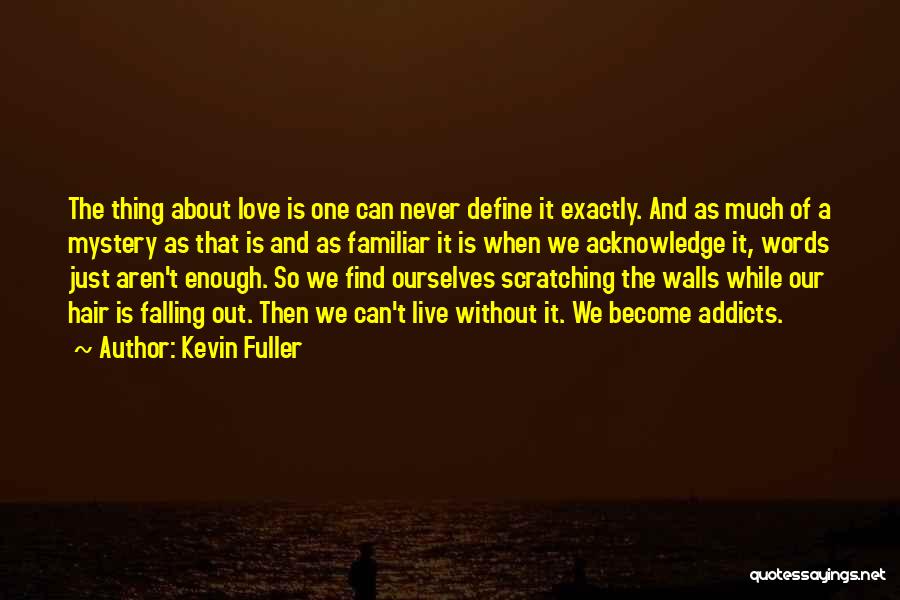 Kevin Fuller Quotes: The Thing About Love Is One Can Never Define It Exactly. And As Much Of A Mystery As That Is