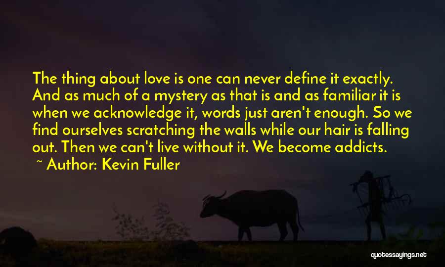 Kevin Fuller Quotes: The Thing About Love Is One Can Never Define It Exactly. And As Much Of A Mystery As That Is