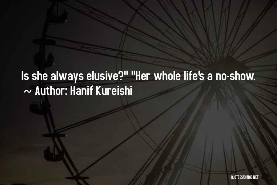 Hanif Kureishi Quotes: Is She Always Elusive? Her Whole Life's A No-show.