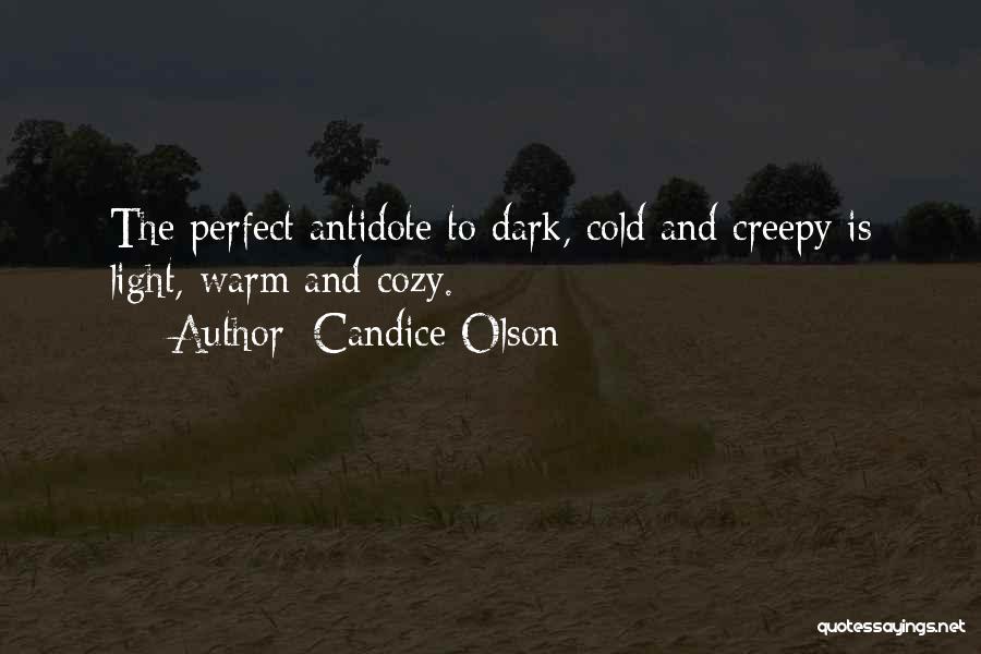 Candice Olson Quotes: The Perfect Antidote To Dark, Cold And Creepy Is Light, Warm And Cozy.