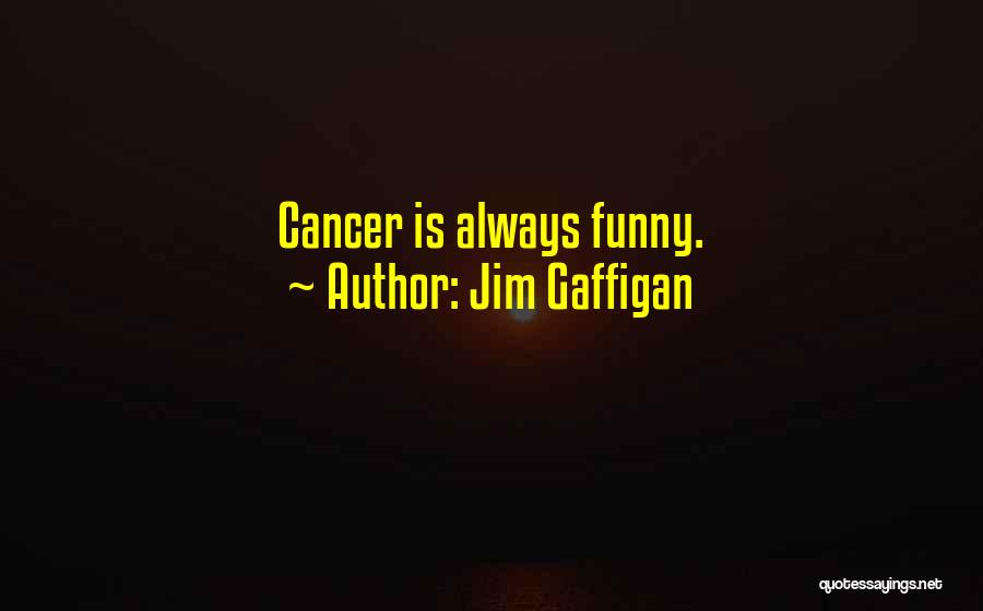 Jim Gaffigan Quotes: Cancer Is Always Funny.