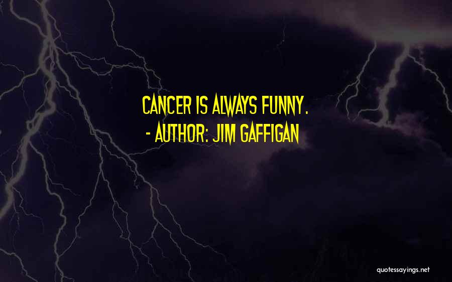 Jim Gaffigan Quotes: Cancer Is Always Funny.
