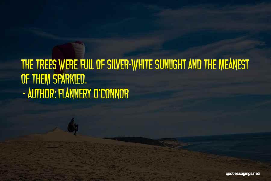 Flannery O'Connor Quotes: The Trees Were Full Of Silver-white Sunlight And The Meanest Of Them Sparkled.