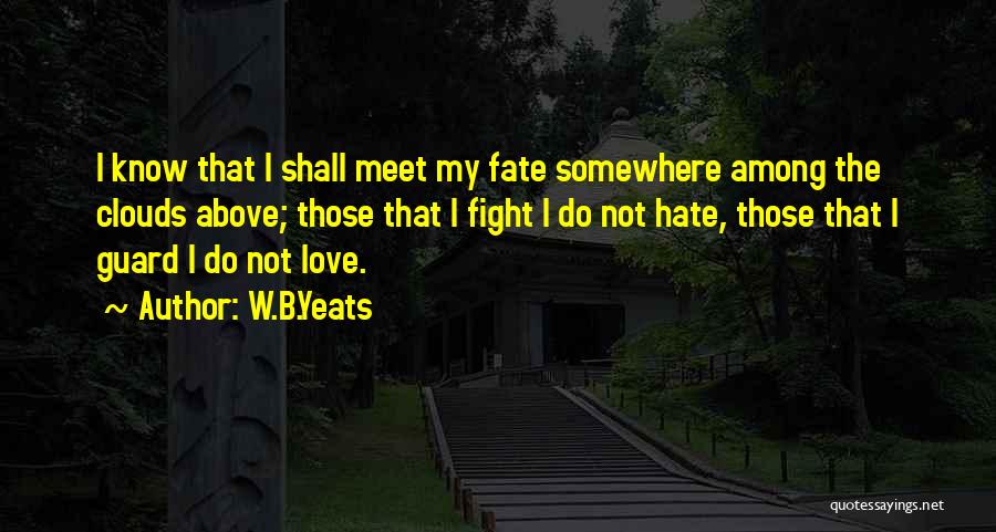 W.B.Yeats Quotes: I Know That I Shall Meet My Fate Somewhere Among The Clouds Above; Those That I Fight I Do Not