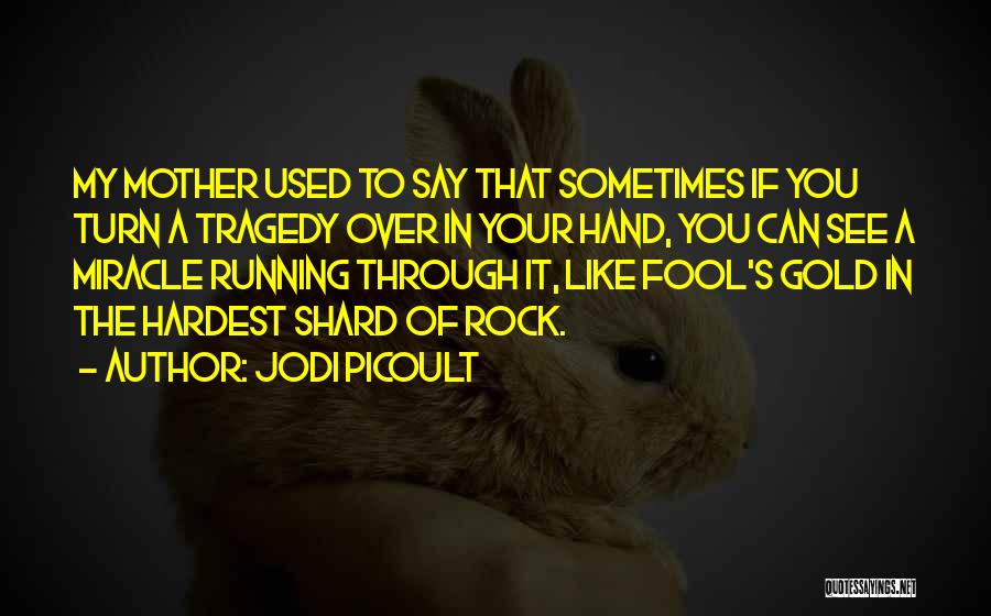 Jodi Picoult Quotes: My Mother Used To Say That Sometimes If You Turn A Tragedy Over In Your Hand, You Can See A